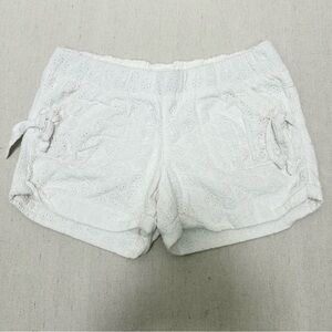 Candie's White Lace High Waist Shorts Size 1